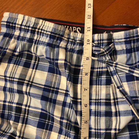 Chaps Men’s Flannel Shorts Blue Plaid Small - Picture 8 of 8